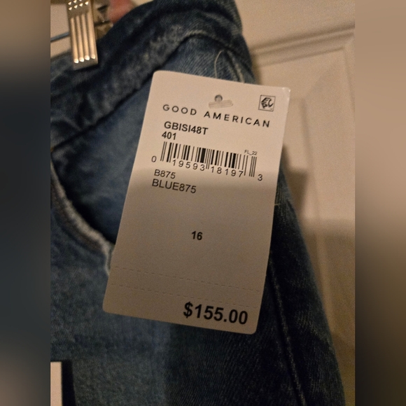 NWT Good American Good Boy Jeans, size 16 - Picture 4 of 8
